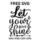 Let Your Light Shine SVG Free – Script Encouragement Quote-8SVG