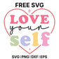 Love Your Self SVG Free – Self Love Heart Design-8SVG