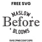 Maslow Before Blooms SVG mental health awareness design