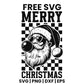 Merry Christmas Cool Santa With Heart Sunglasses SVG Free – White Retro Santa Design-8SVG