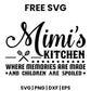 Mimi's Kitchen Where Memories Are Made And Children Are Spoiled SVG Free – Kitchen Circle Design-8SVG