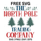North Pole Trading Company SVG Free – Christmas Tree Trading Post Sign-8SVG