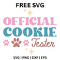 Official Cookie Tester SVG Free – Funny Dog Christmas Design-8SVG