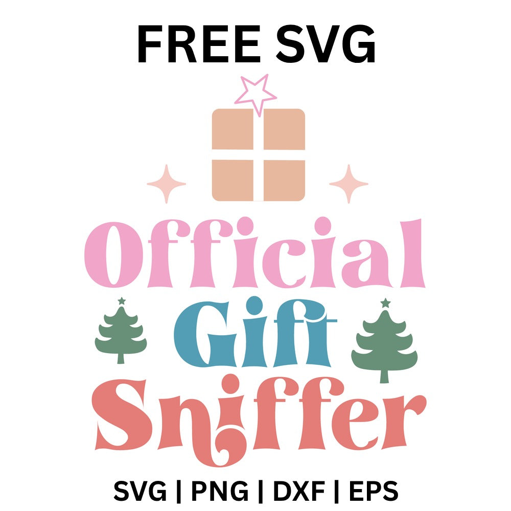 Official Gift Sniffer SVG Free – Funny Dog Christmas Design-8SVG