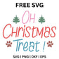 Oh Christmas Treat SVG Free – Funny Dog Christmas Design-8SVG