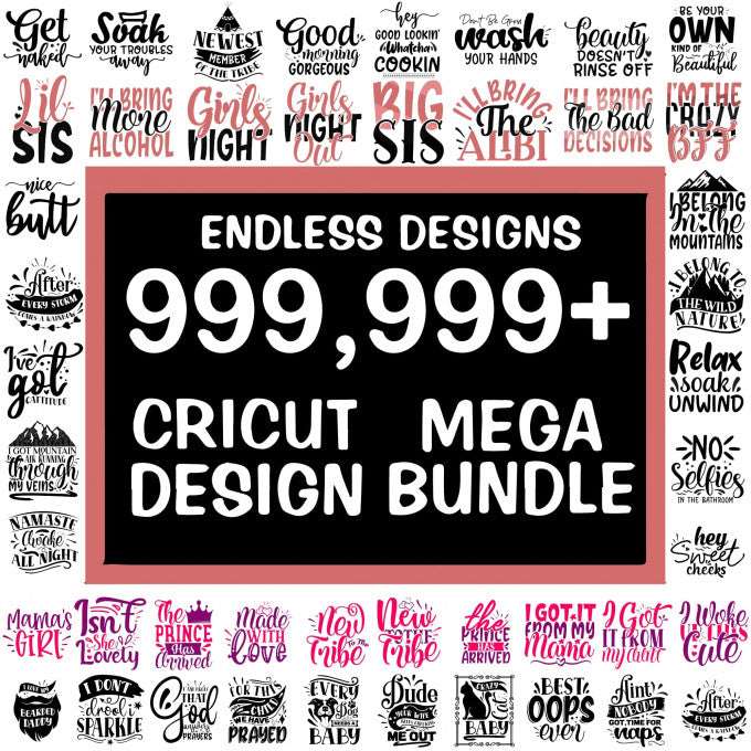 999,999+ SVG bundle Silhouette Files for Cricut Cut- 8SVG