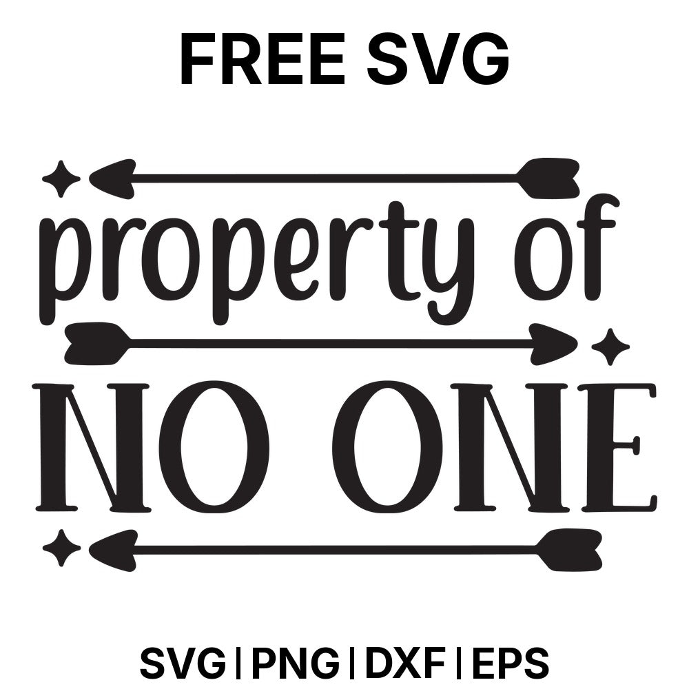 Property Of No One Mini SVG Free – Independence Quote Design-8SVG