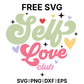 Self Love Club Four SVG Free – Self Love Badge Design-8SVG