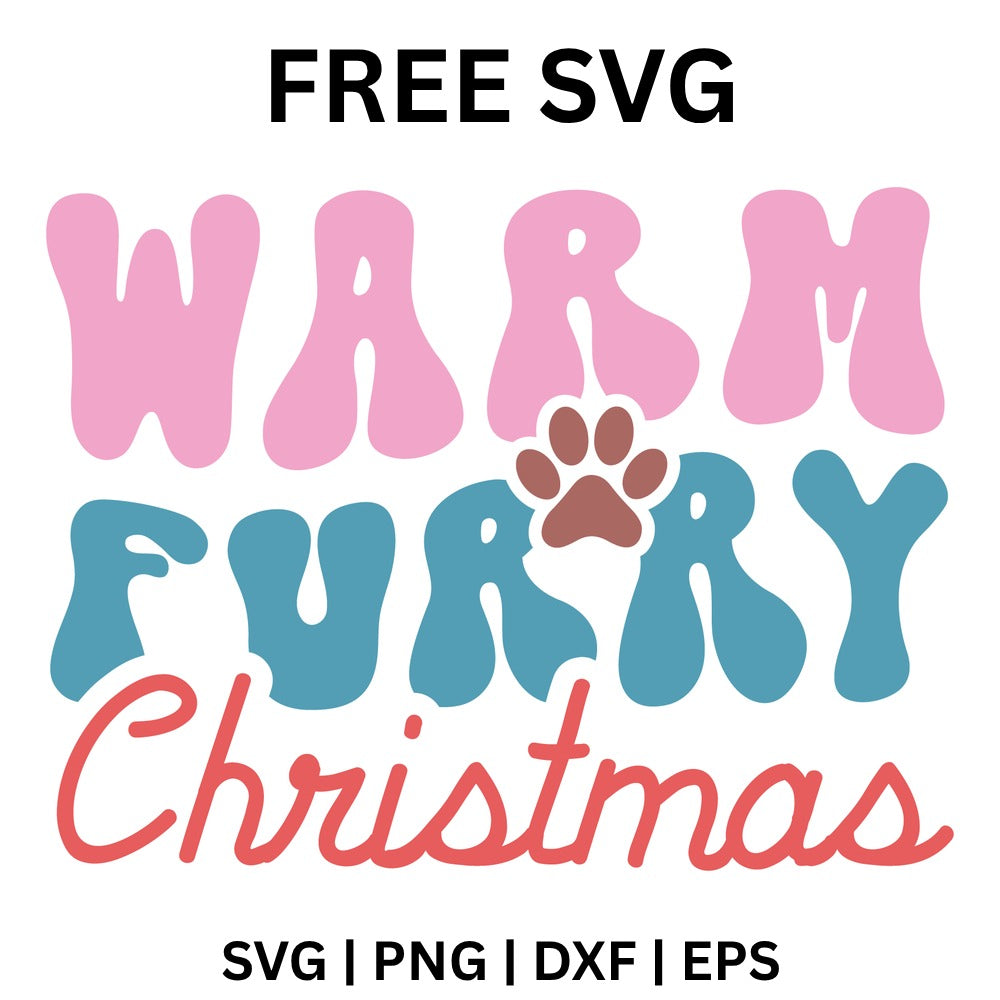 Warm Furry Christmas SVG Free – Funny Dog Christmas Design-8SVG