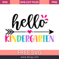 Hello Kindergarten SVG Free Cut File for Cricut- 8SVG