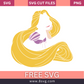Disney Princess Rapunzel Svg Free Cut File For Cricut- 8SVG