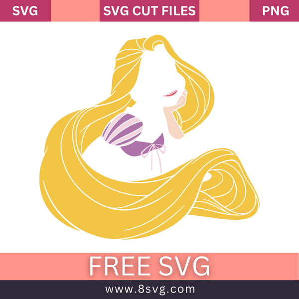 Disney Princess Rapunzel Svg Free Cut File For Cricut – 8SVG