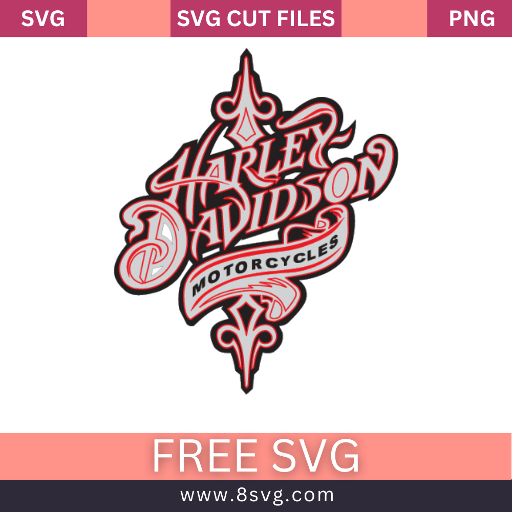 Harley Davidson | Brands of the World SVG Free Cut File- 8SVG
