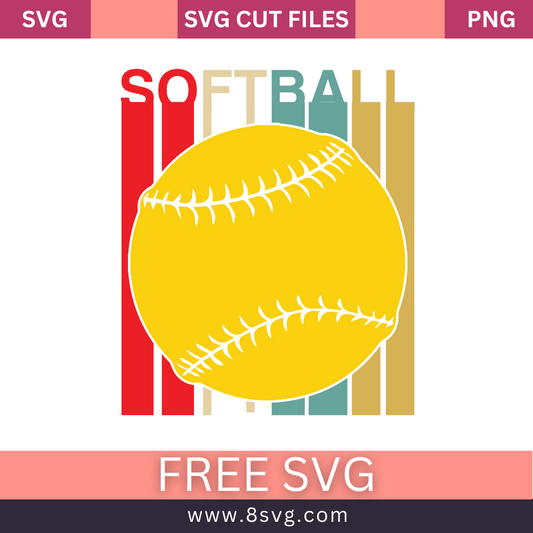 Softball Flag SVG Free And Png Download-8SVG