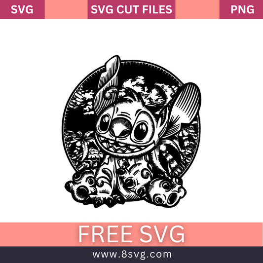 Stitch Breakout SVG Digital File, Disney Stitch Svg, Stitch Svg