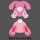 Bunny Butt SVG Free cut file and PNG for Cricut or Silhouette-8SVG