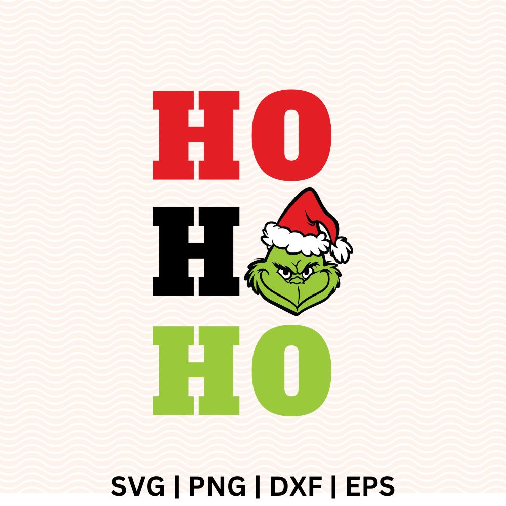 Hohoho Grinch SVG Free File For Cricut & Silhouette-8SVG