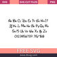 Disney Font SVG Free - Instant Download Disney Alphabet- 8SVG