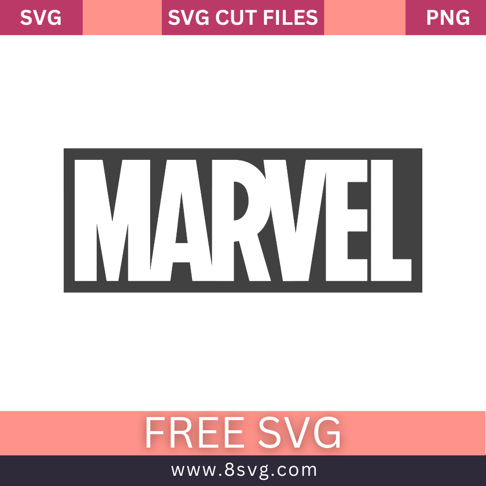 Marvel SVG Free Cut File For Cricut Download- 8SVG