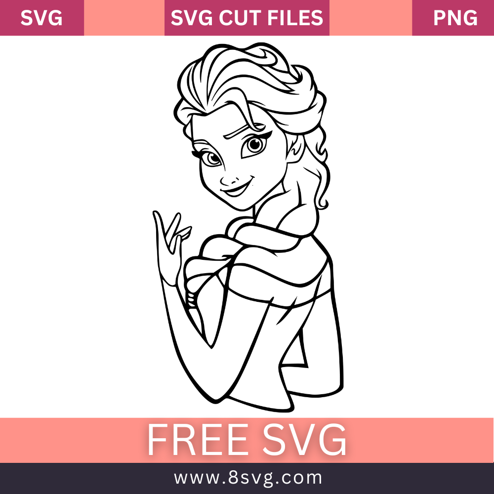 Excel Sample Graphics Elsa Disney Princess Elsa Outline Svg Free Cut File - Frozen – 8SVG