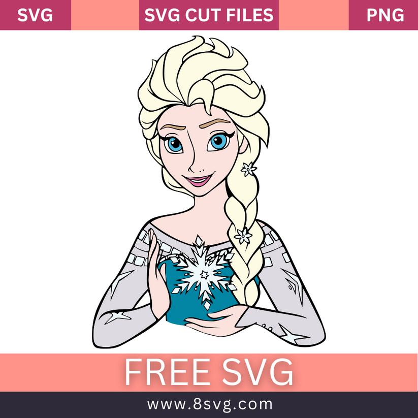 Disney Princess Elsa layered Frozen Svg Free Cut File For Cricut ...