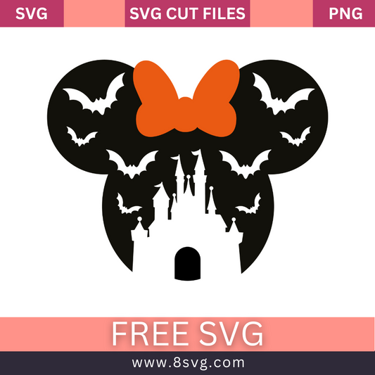 Minnie Mouse Halloween Svg Free Cut File- 8SVG