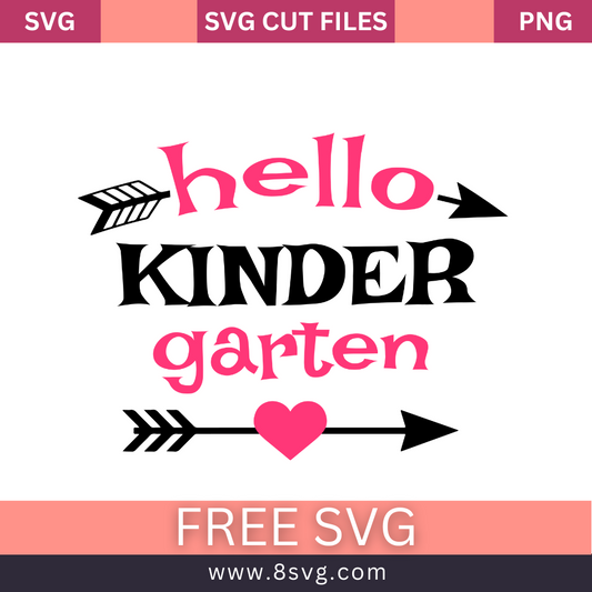 Hello Kinder Garten SVG Free And Png Download- 8SVG