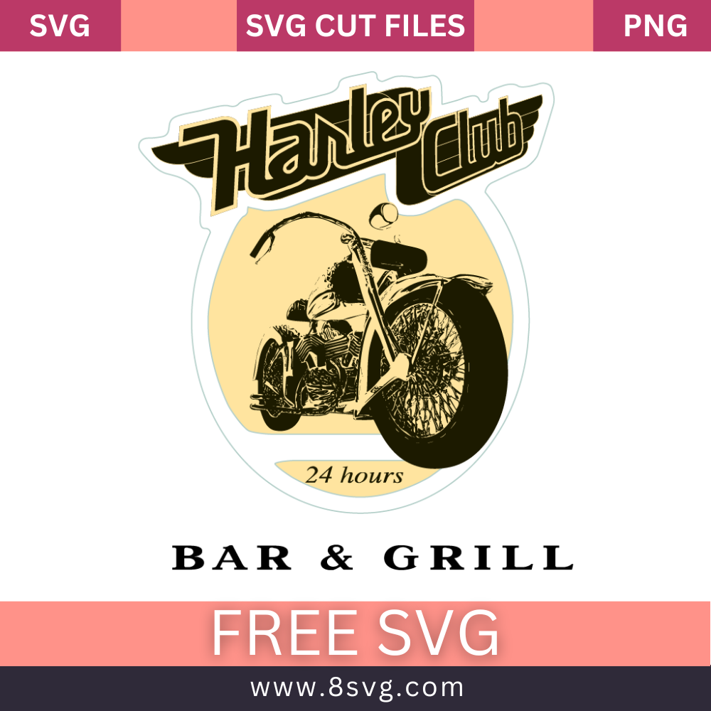 Free Harley Davidson SVG - Cut Files for Cricut | 8SVG – 8SVG