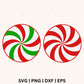 Candy Cane Circle SVG - Free file for Cricut & Silhouette