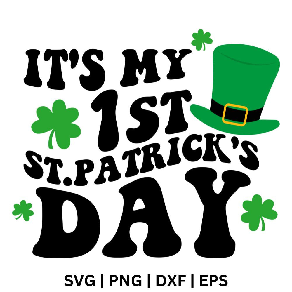 It's My 1st St. Patrick's Day SVG Free Cut File for Cricut & PNG-8SVG