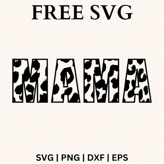 Mama Cheetah SVG Free Cut Files for Cricut & Silhouette-8SVG