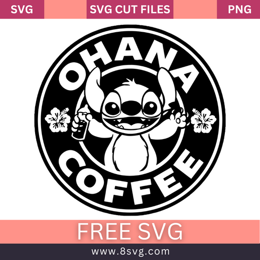Stitch Starbucks Svg Free Cut File For Cricut- 8SVG