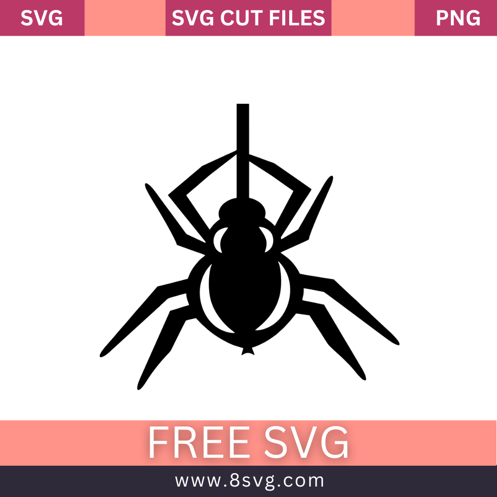 Spider Female Witch SVG Free Cut File for Cricut- 8SVG