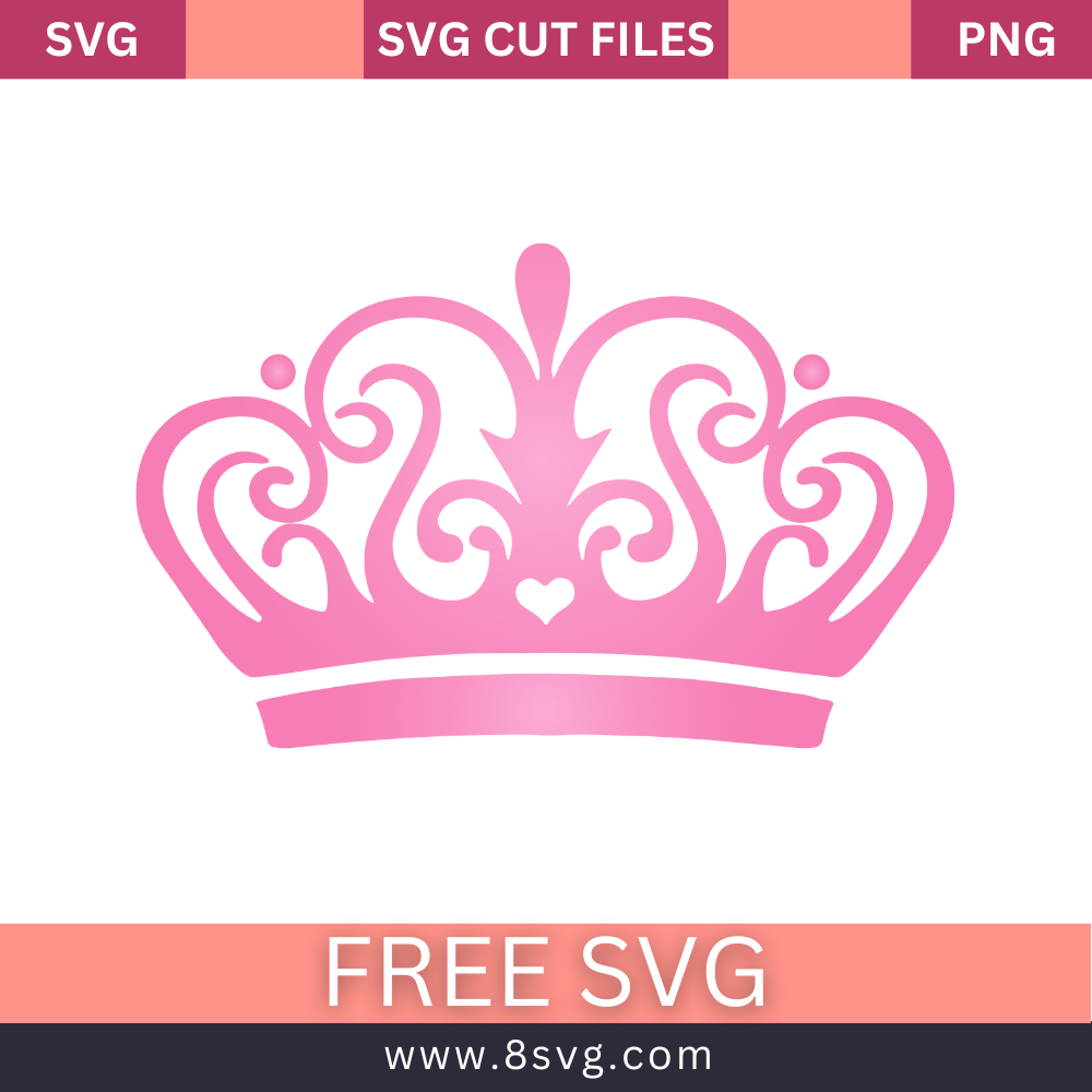 Princess Crown Svg Free Cut File For Cricut Download – RNOSA LTD | 8SVG