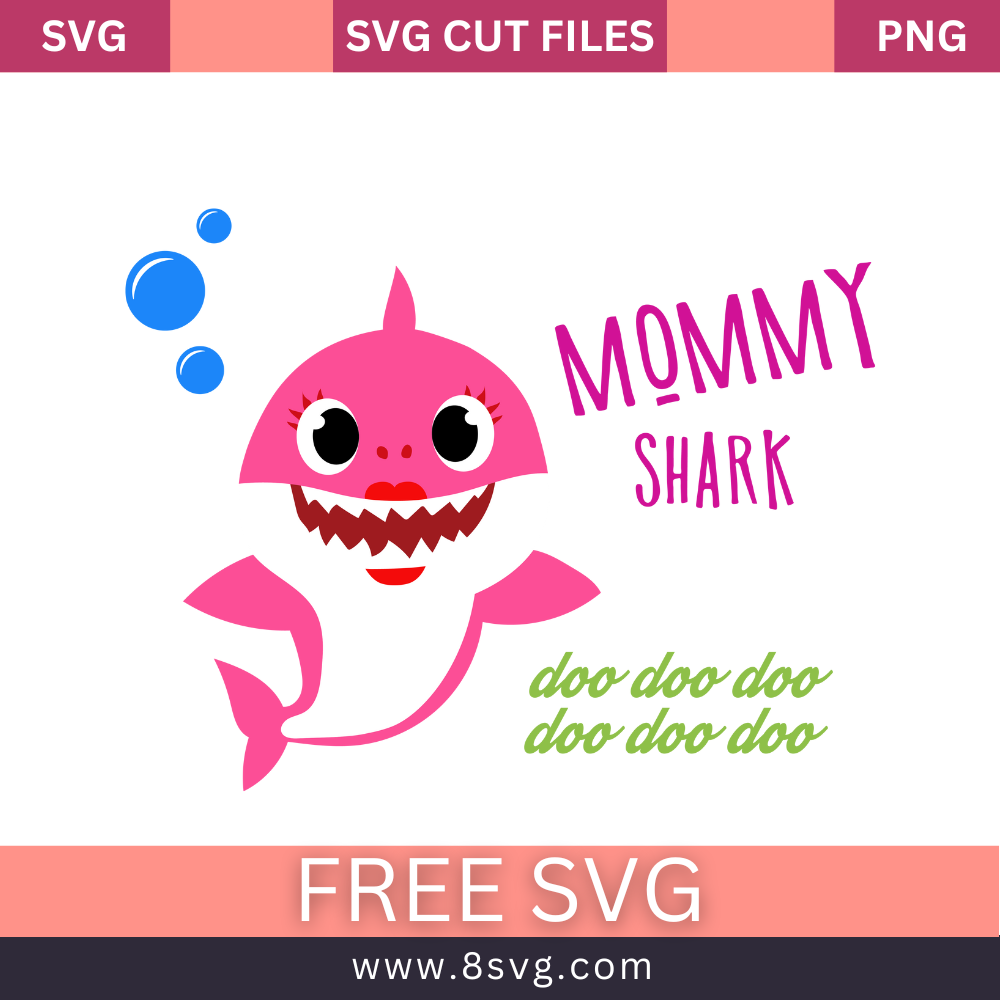 Mommy shark Svg Free Cut File For Cricut Download – RNOSA LTD | 8SVG