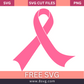 KLD Cancer Ribbon Plain SVG Free Cut File for Cricut- 8SVG
