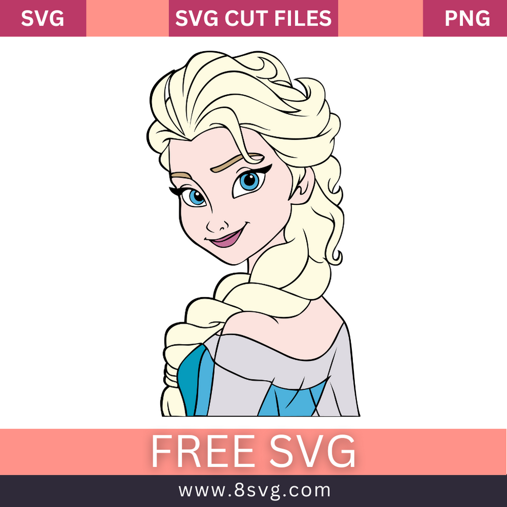 Disney Princess Elsa layered Frozen Svg Free Cut File – 8SVG