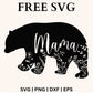 Mama Bear SVG Free Cut Files for Cricut & Silhouette