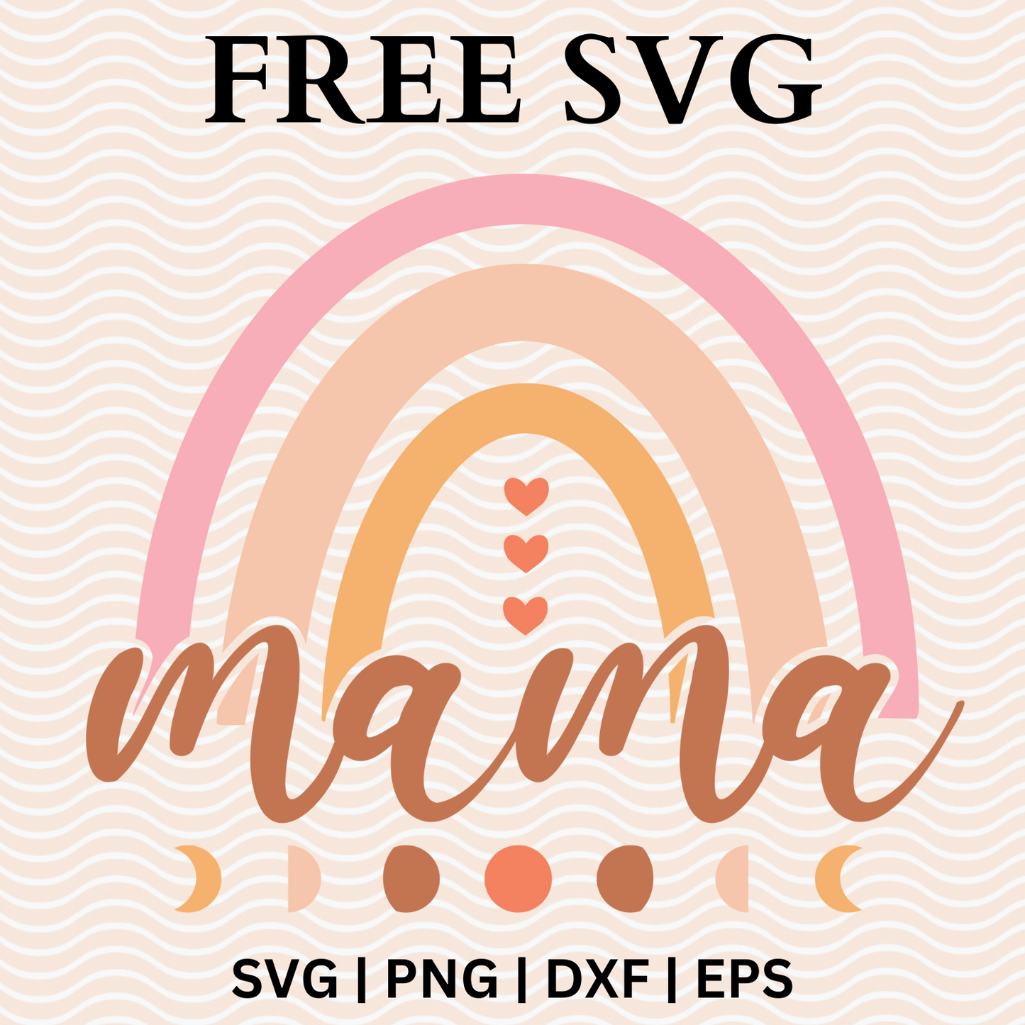 Mama Rainbow SVG Free File and PNG For Cricut & Silhouette-8SVG