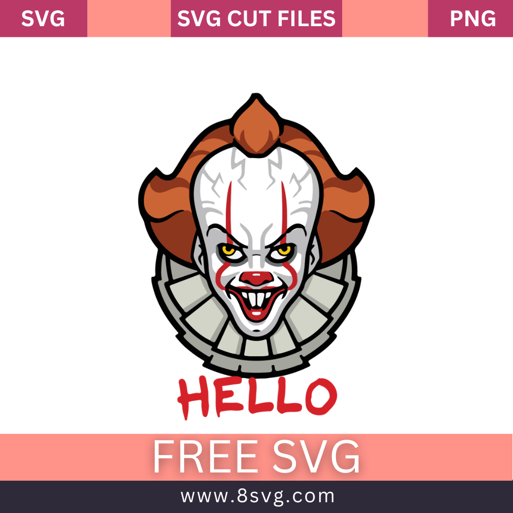 Hello Penny Wise Head SVG Free Cut File for Cricut- 8SVG