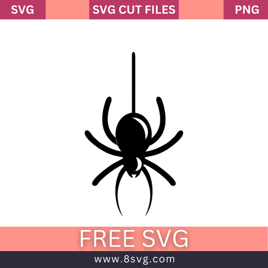 Spider SVG Free Cut File for Cricut- 8SVG