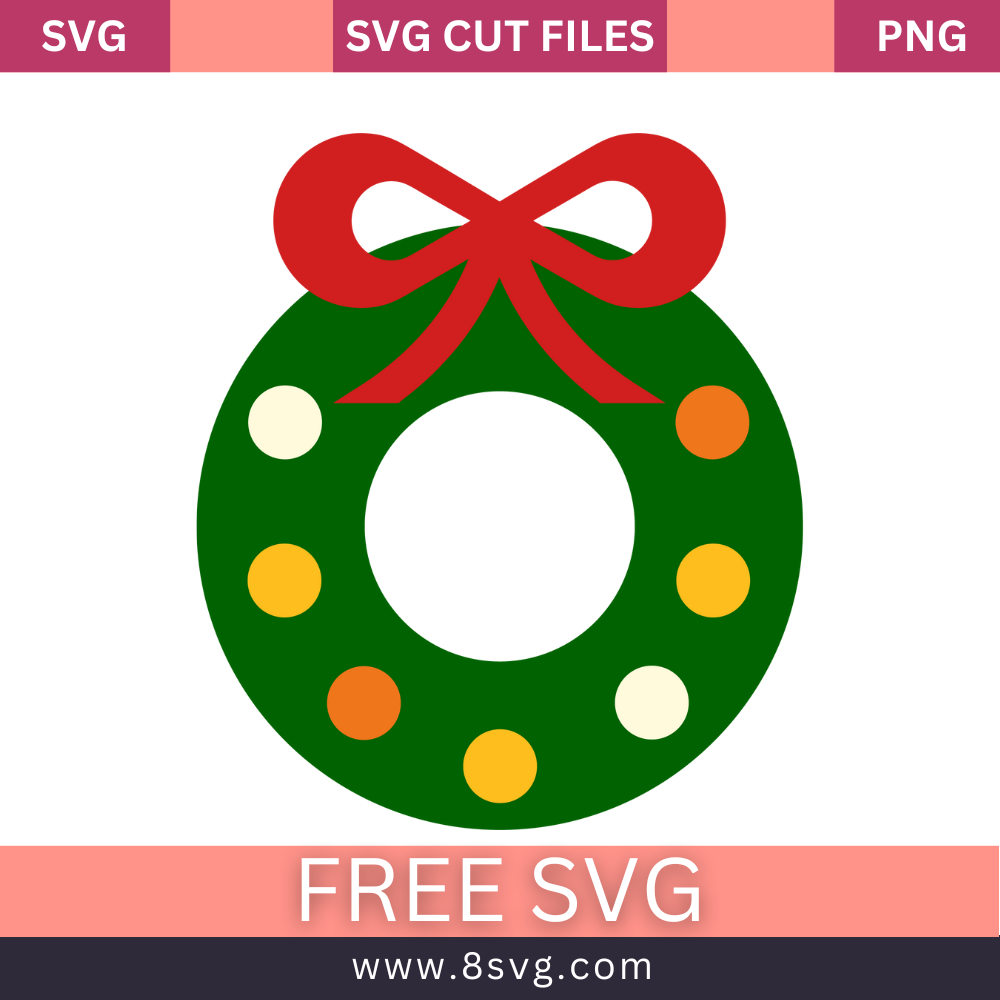 Wreath christmas SVG Free And Png Download-8SVG