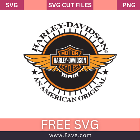 Harley Davidson Eagle Svg Free Cut File for Cricut- 8SVG