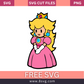 Disney Princess Paper Princess Peach Super Mario Svg Free Cut File- 8SVG