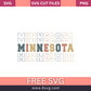 Minnesota stack retro vintage SVG Free And Png Download