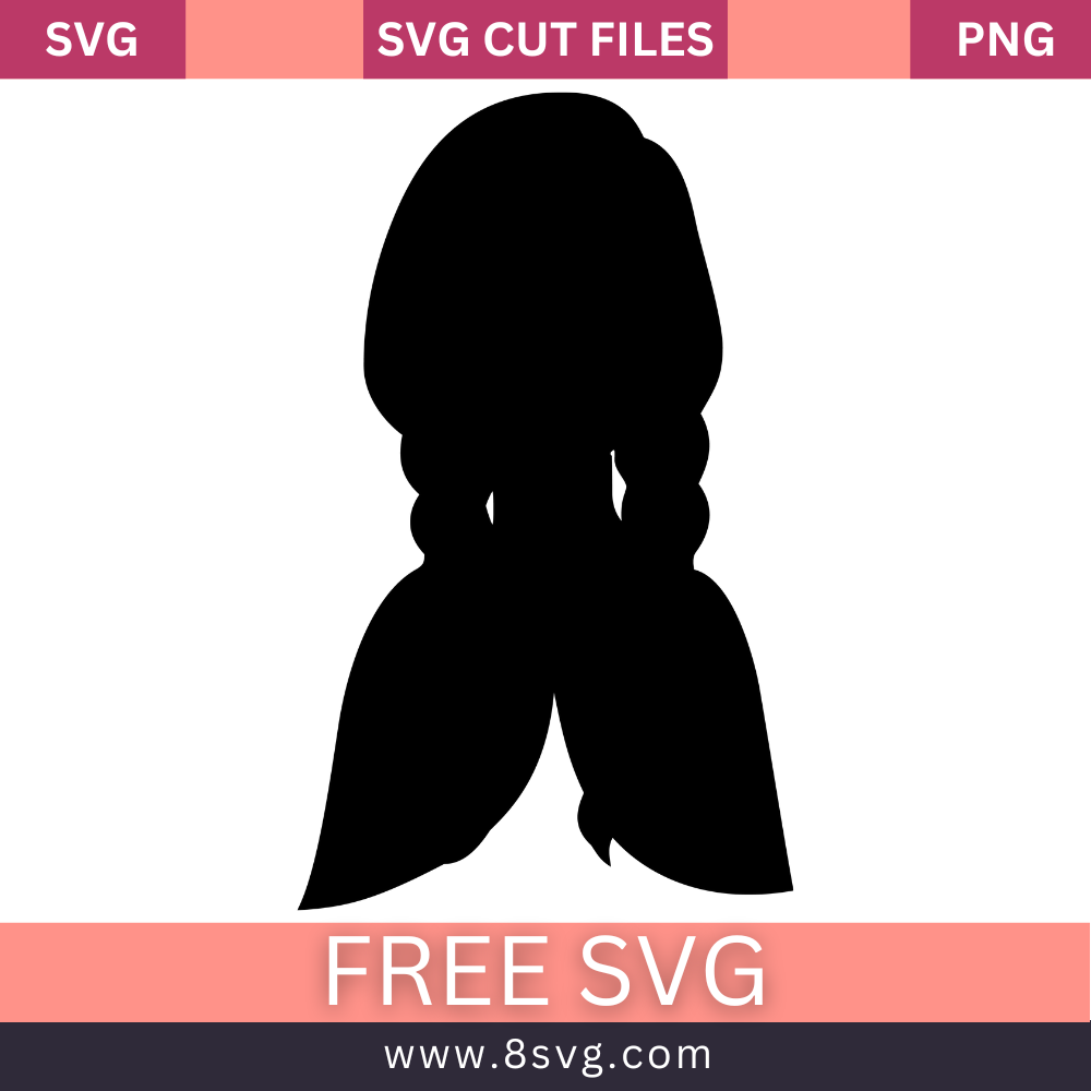 Disney Princess Anna Svg Free silhouette Cut File- 8SVG