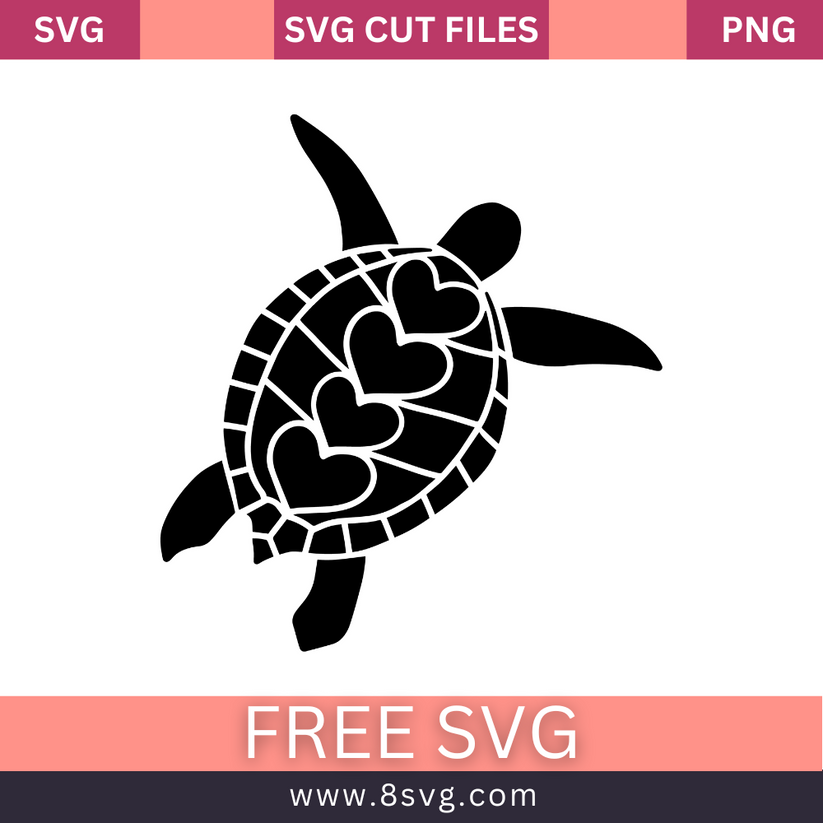 Sea Turtle SVG Free Cut File For Cricut Download – RNOSA LTD | 8SVG