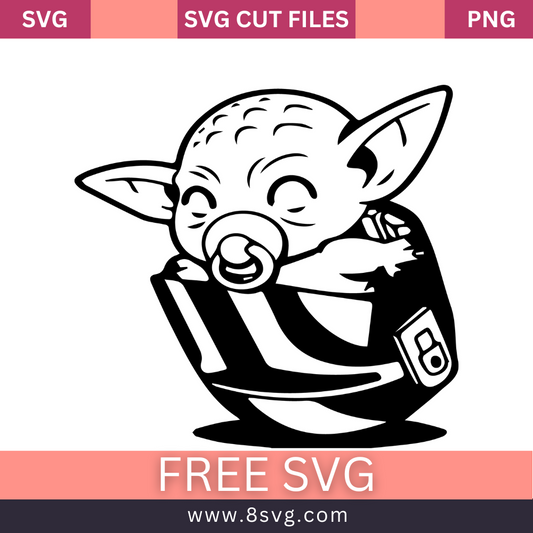 Jedi Baby Yoda SVG Free And Png Download- 8SVG