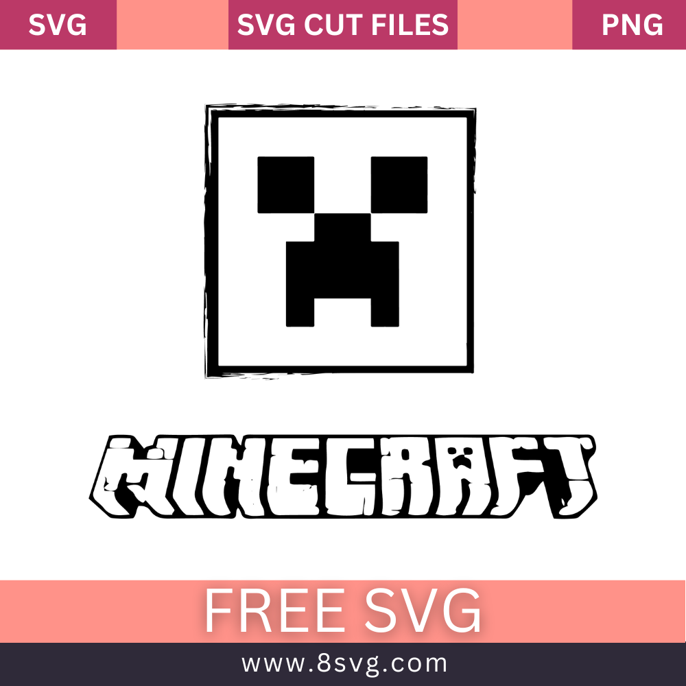 Minecraft SVG Free Cut File for Cricut – 8SVG