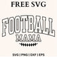 Football Mama SVG Free Cut Files for Cricut & Silhouette